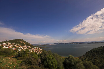 Turkey - Mugla - Beautiful sea view in the Milas district, in the vicinity of the coast, Güllük district.