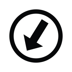 road traffic sign turn left vector icon eps 10