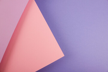 Abstract pastel colored paper texture. Geometric shapes and lines. Minimalist background. Flat lay....