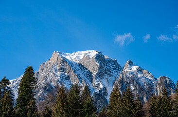 Snow covered Peak in the Romanian Carpathian Mountains