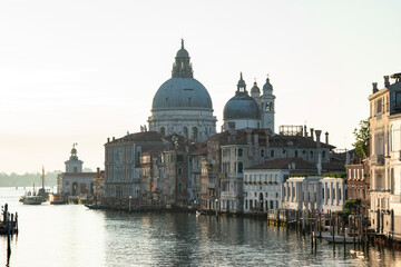 Fototapeta na wymiar Basilica of Santa Maria della Salute, city of Venice, Italy, Europe