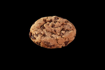 chocolate chip cookie isolated