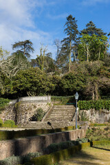 Bu&ccedil;aco Palace gardens, Mata Nacional do Bu&ccedil;aco, Portugal