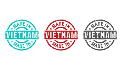 Made in Vietnam stamp and stamping