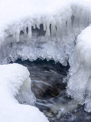 Frozing stream
