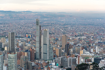 Fototapeta premium aerial view of Bogota