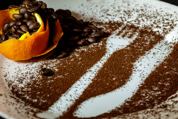 Serving plate decorated