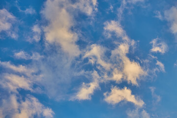 Beautiful sky with cloud before sunset