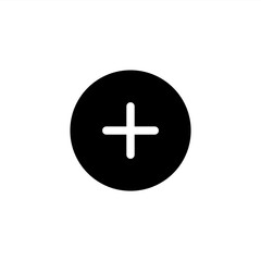 Add icons in glyph or solid black style. Vector