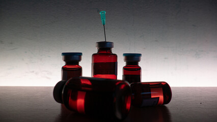 Medicine bottles to vaccinate