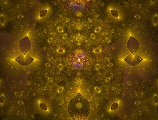 Imaginatory fractal background Image