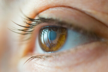 close up of eye