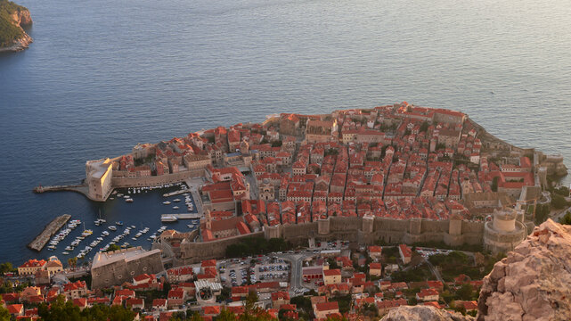 Dubrovnik Old Town Aerial View