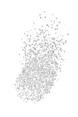 Fototapeta na wymiar Bubbles from effervescent tablet isolated on white. 3D rendering illustration.