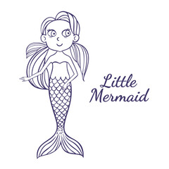 Cute mermaid for kids fashion artworks