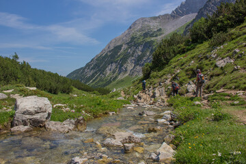 Fototapeta na wymiar Der Lech in Österreich