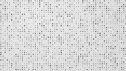 Dot white black pattern gradient texture background. Abstract  technology big data digital concept. 3d rendering.