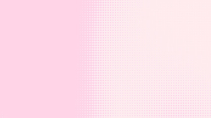 Dot pink white pattern gradient texture background. Abstract pop art halftone and retro style.