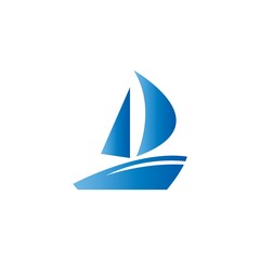 Cruise ship logo icon design template vector