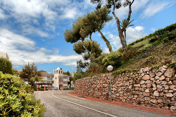 Modern apartment buildings in a green residential area of ​​the city