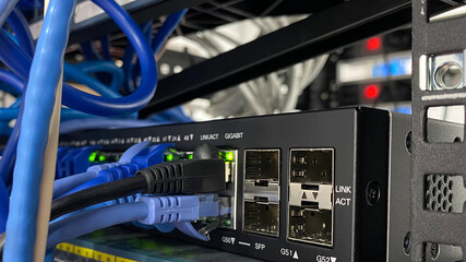 network hub and patch cables