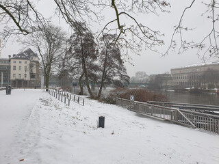 Ruhrpromenade im Winter - Mülheim-Ruhr