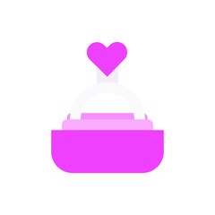 Flat icon design for Valentines celebrations