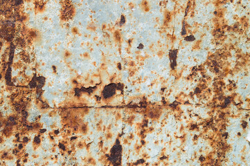 rust,painted metal corroded
