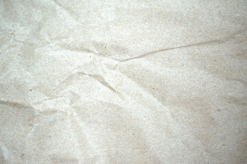 sheet of old crumpled paper as texture for background
