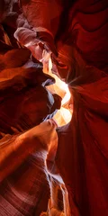 Acrylglasbilder Braun abstract antelope canyon in arizona - background travel concept  © emotionpicture