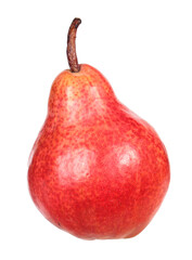Sweet red pear isolated on white background