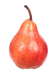 Sweet red pear isolated on white background