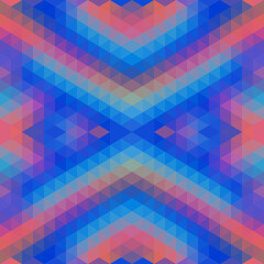 Blue-Violet-Pink modern seamless geometry triangle pattern