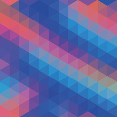 Blue+violet-punk colorful geometry triangle pattern