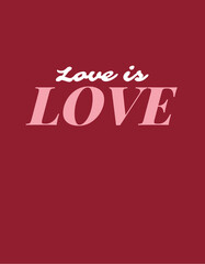 Love is Love Text
