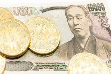 bitcoinと一万円札