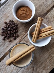 coffee and cinnamon