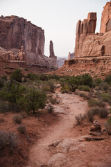 Park Ave Hiking Trail in Arches National Park, Utah - 411641563