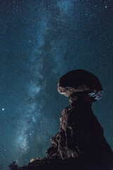 Milkyway Over Balanced Rock, Arches National Park, Utah - 411641944