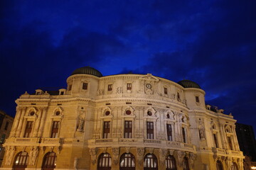Theatre of Bilbao in the evening