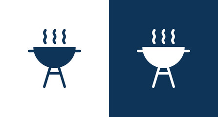 Barbecue grill icon for web and mobile