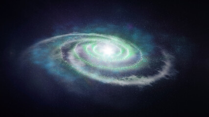 Blue Spiral Galaxy Universe Nebulosa © Miguel