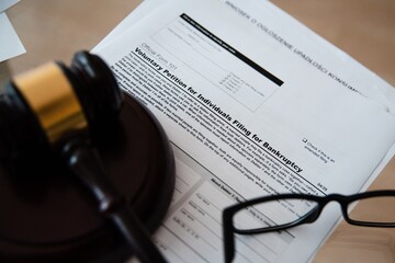 Voluntary petition for individuals filing for bankruptcy. Bankruptcy filing.
