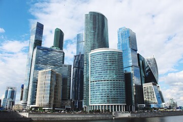 Fototapeta na wymiar Low Angle View Of Modern Buildings Against Sky
