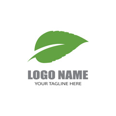 Logos of green Tree leaf ecology