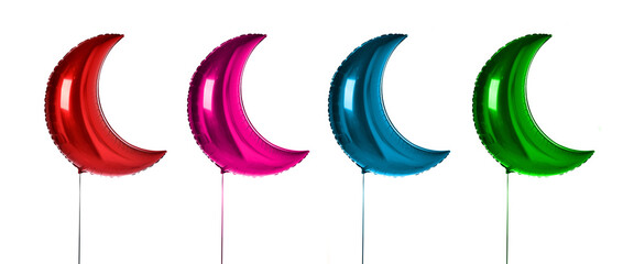 Large Moon foil Helium Balloons Kids Birthday Party Wedding Decoration Supplies Big Waxing Crescent...