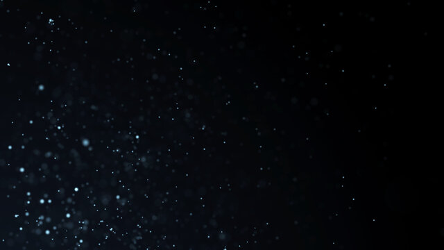 Dust particles. Abstract background of particles. Dots background. Futuristic digital dots background. 3d rendering.