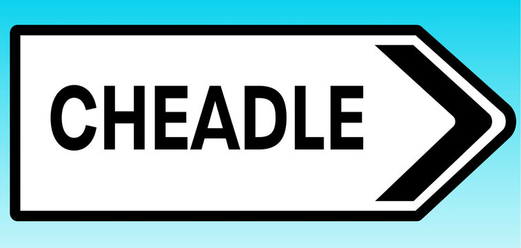 Cheadle Road sign