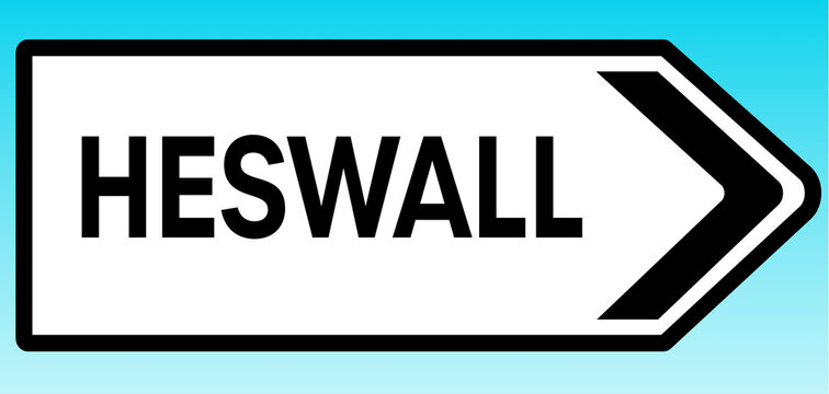 Heswall Road sign