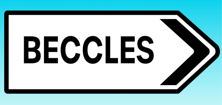 Beccles Road sign